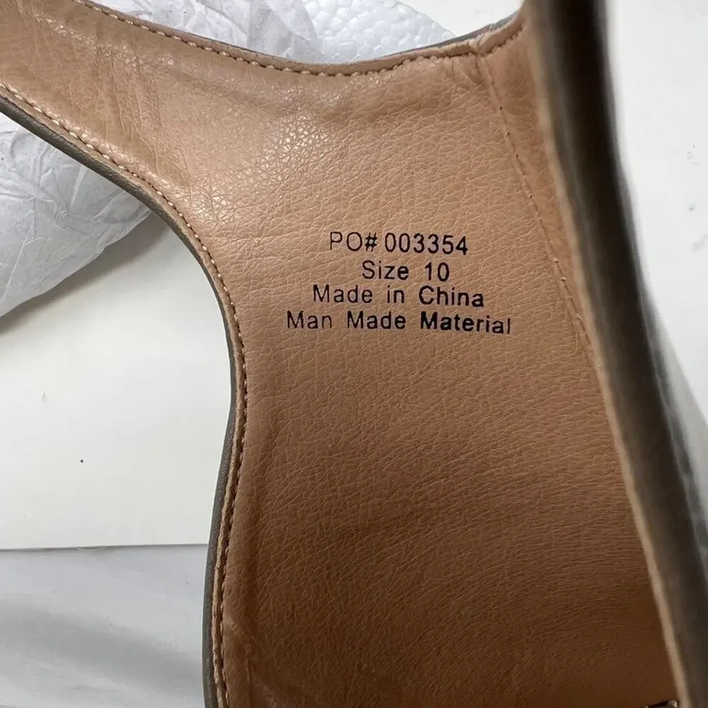 Journee Collection Crew Espadrille Faux Leather Wedges 10